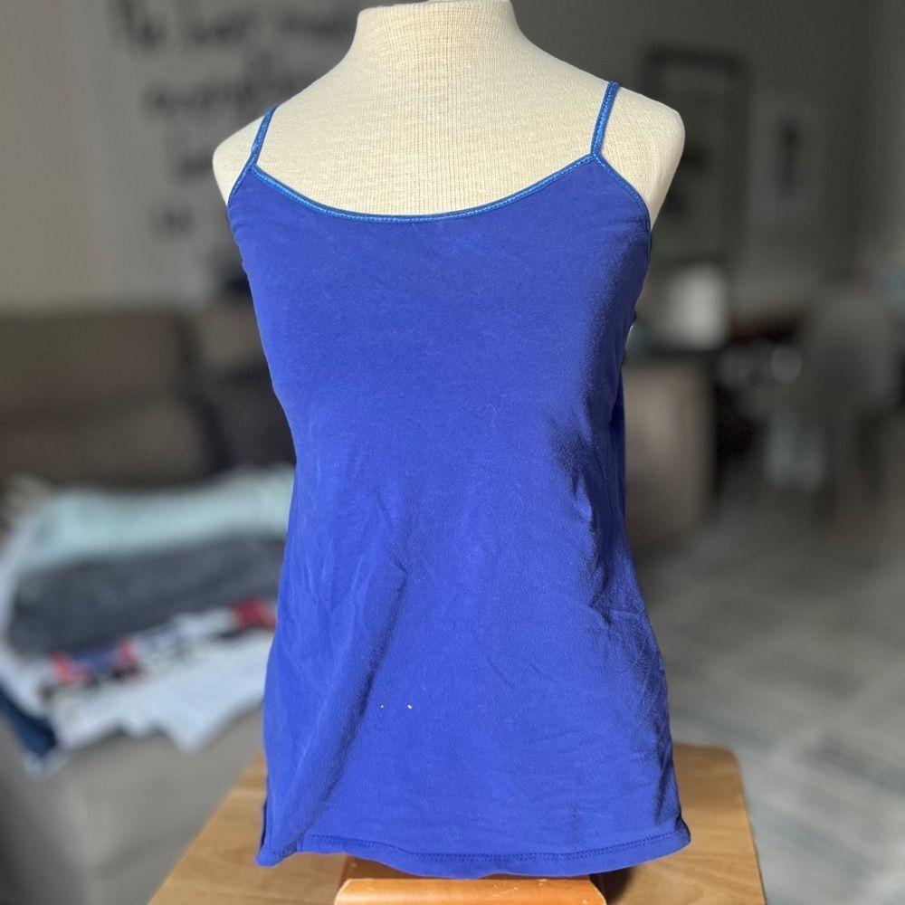 Y2K Charlotte Russe XL Vibrant Blue Camisole Spaghetti Strap Vintage